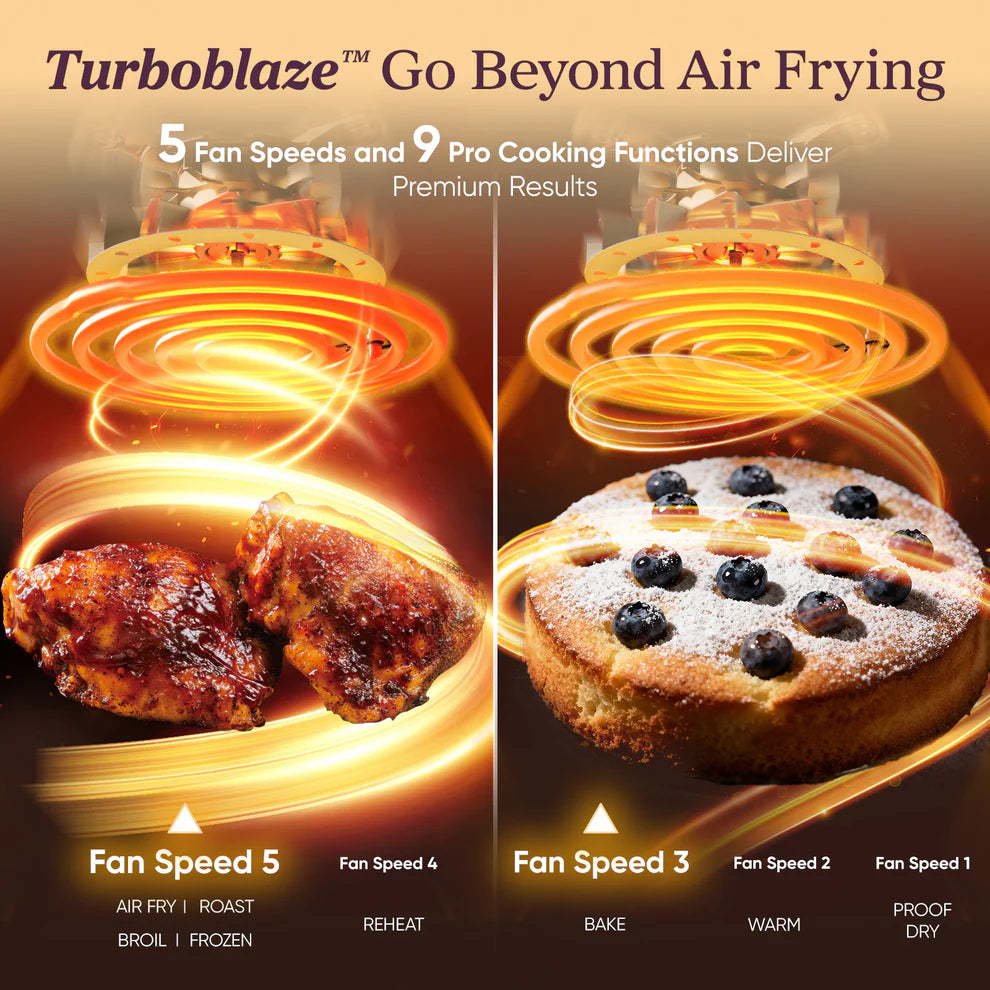 TurboBlaze™ 6.0-Quart Air Fryer - Light Gray